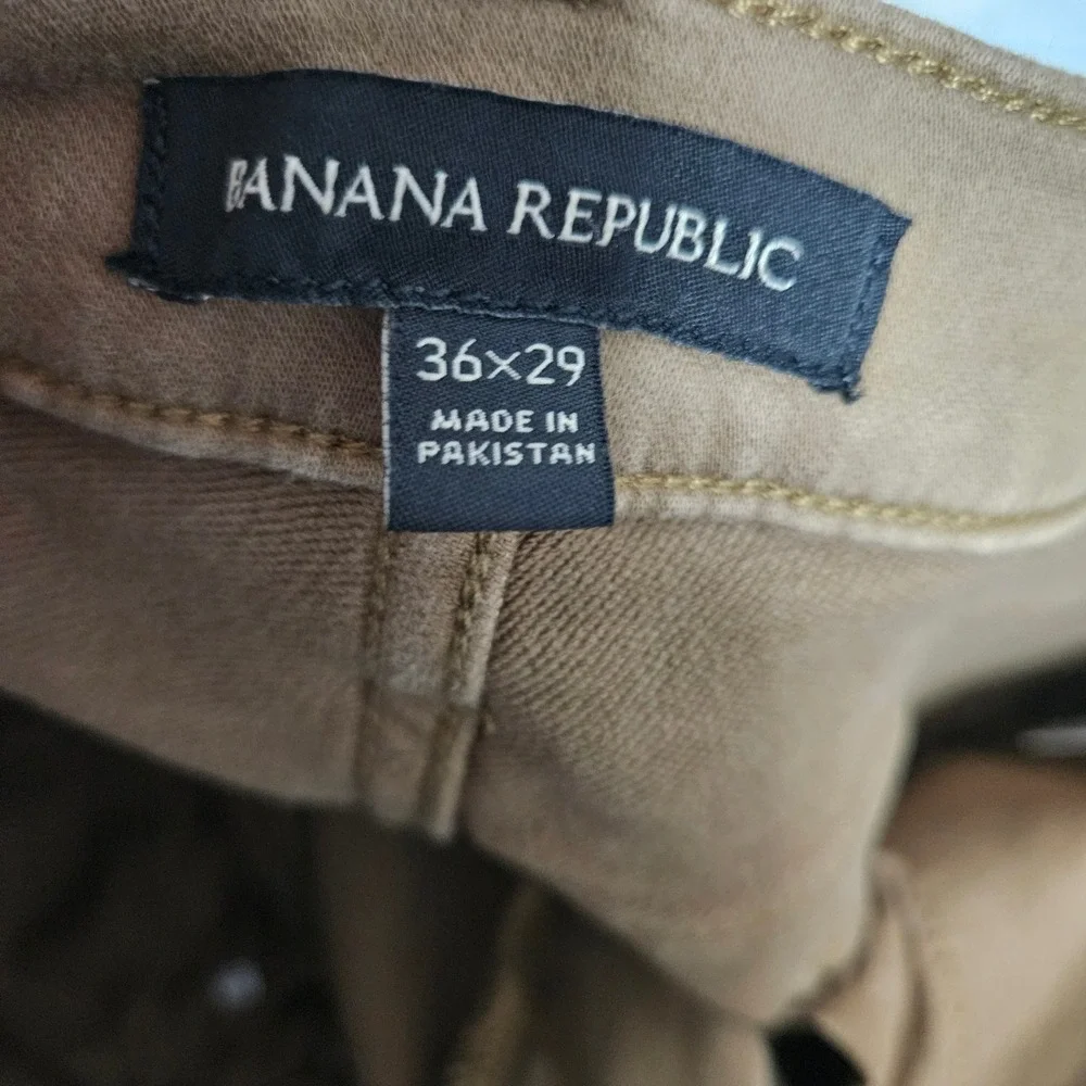 Banana Republic Pants Men 36x29 Brown Slim Fit Jeans Stretch Twill Modern Preppy